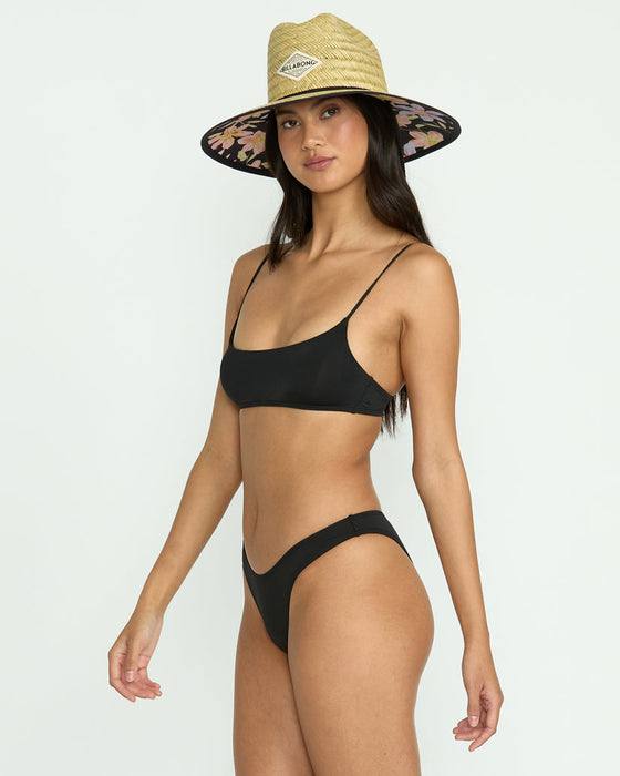 Billabong Sol Searcher Jaclyn Crop Top-Black Pebble