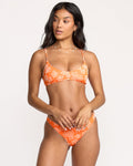 Billabong Josie Have It All V Bralette Top-Orange Pop