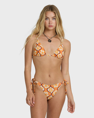 Billabong Sol Groove Tie Side Tanga Bottom-Tangerine