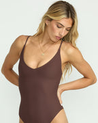 Billabong Tanlines Strappy One Piece-Kona