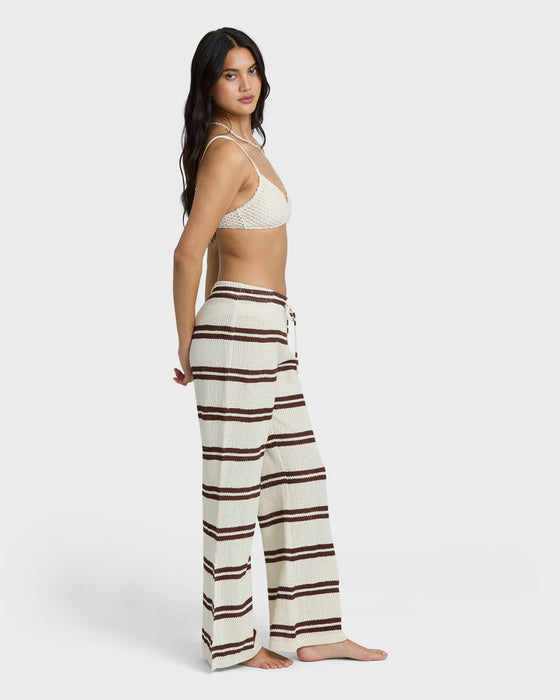 Billabong Hot Stripe Pants-Teak