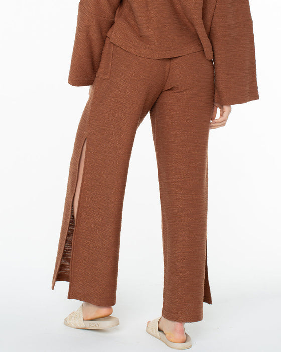 Roxy Beach Breeze Pants-Carob Brown