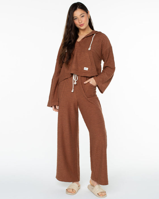 Roxy Beach Breeze Pants-Carob Brown