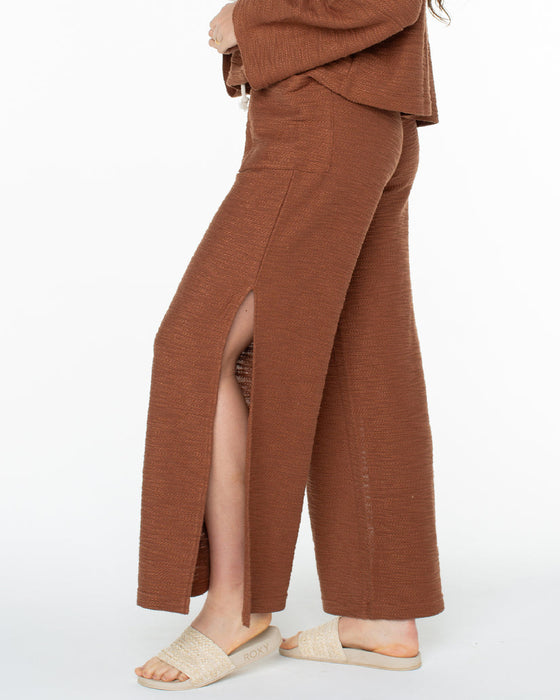 Roxy Beach Breeze Pants-Carob Brown