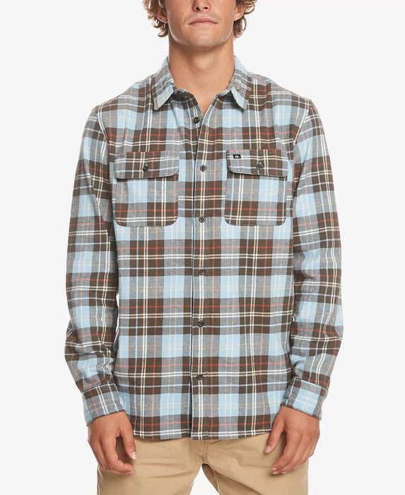 Quiksilver Spey Bay L/S Shirt-Major Brown