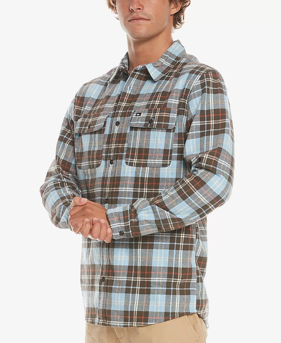 Quiksilver Spey Bay L/S Shirt-Major Brown