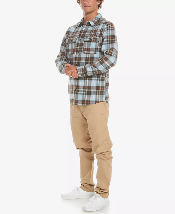 Quiksilver Spey Bay L/S Shirt-Major Brown