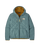 Patagonia Diamond Quilted Bomber Hooded Jacket-Blue Sage
