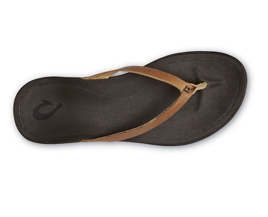 Olukai Ho'opio Leather Sandal-Sahara/Dk Java