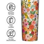 Corkcicle x Rifle Paper 20 oz Sport Canteen-Garden Party