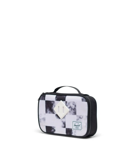 Herschel Little Heritage Pencil Case-Black Distressed Checker