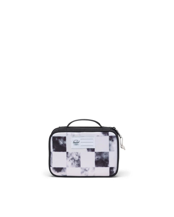 Herschel Little Heritage Pencil Case-Black Distressed Checker