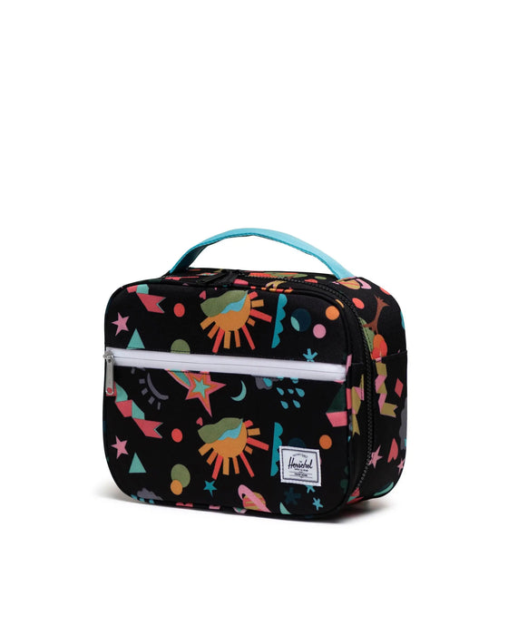 Herschel Pop Quiz Lunch Box Little Lunchbox-Scrapbook Black