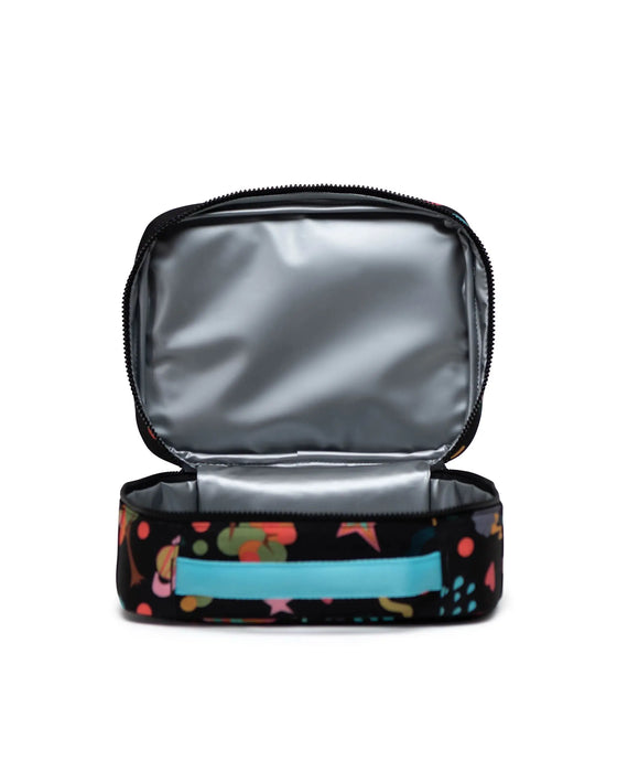 Herschel Pop Quiz Lunch Box Little Lunchbox-Scrapbook Black