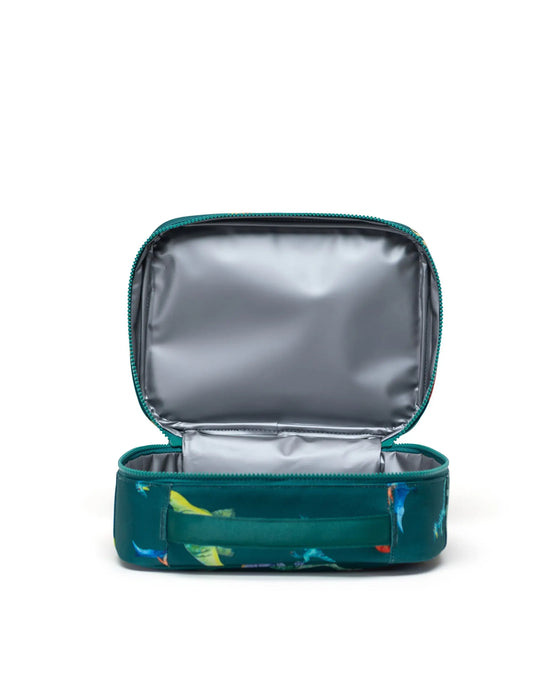 Herschel Little Pop Quiz Lunchbox-Aventurine Watercolor Dinos