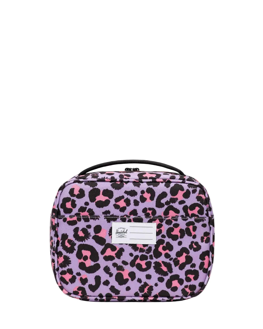 Herschel Pop Quiz Little Lunchbox-Scribble Leopard Sachet Pink