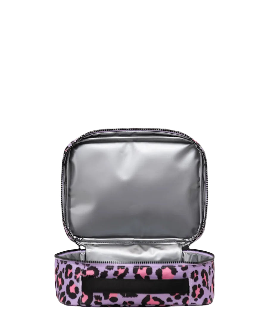 Herschel Pop Quiz Little Lunchbox-Scribble Leopard Sachet Pink