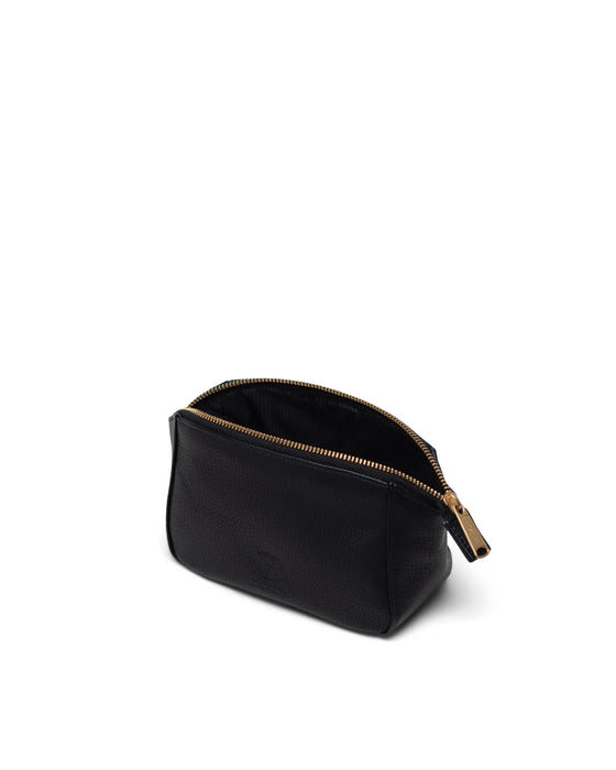 Herschel Milan Small Toiletry Vegan Leather Bag-Black