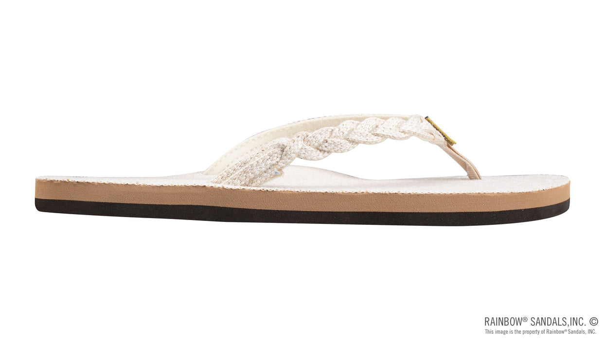 Rainbow W's Flirty Braidy Hemp Sandal-Natural