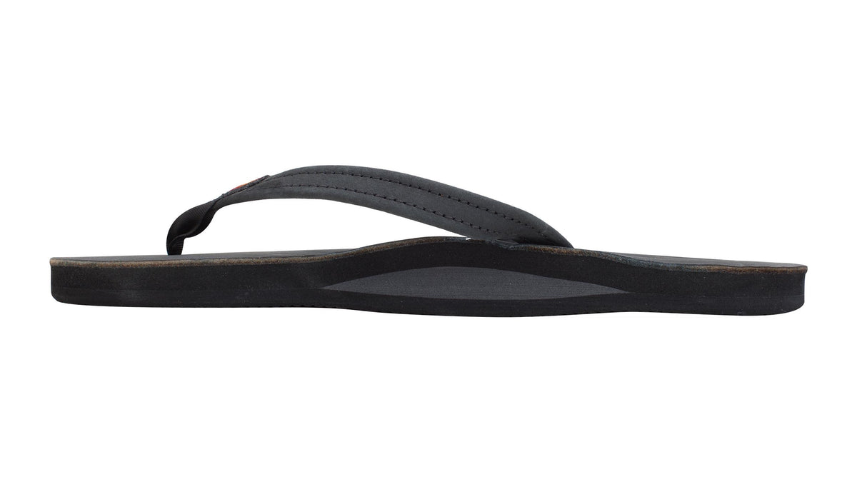 Rainbow W's Single Layer Leather Narrow Sandal-Premier Black