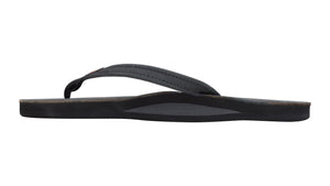 Rainbow W's Single Layer Leather Narrow Sandal-Premier Black— Alternate View