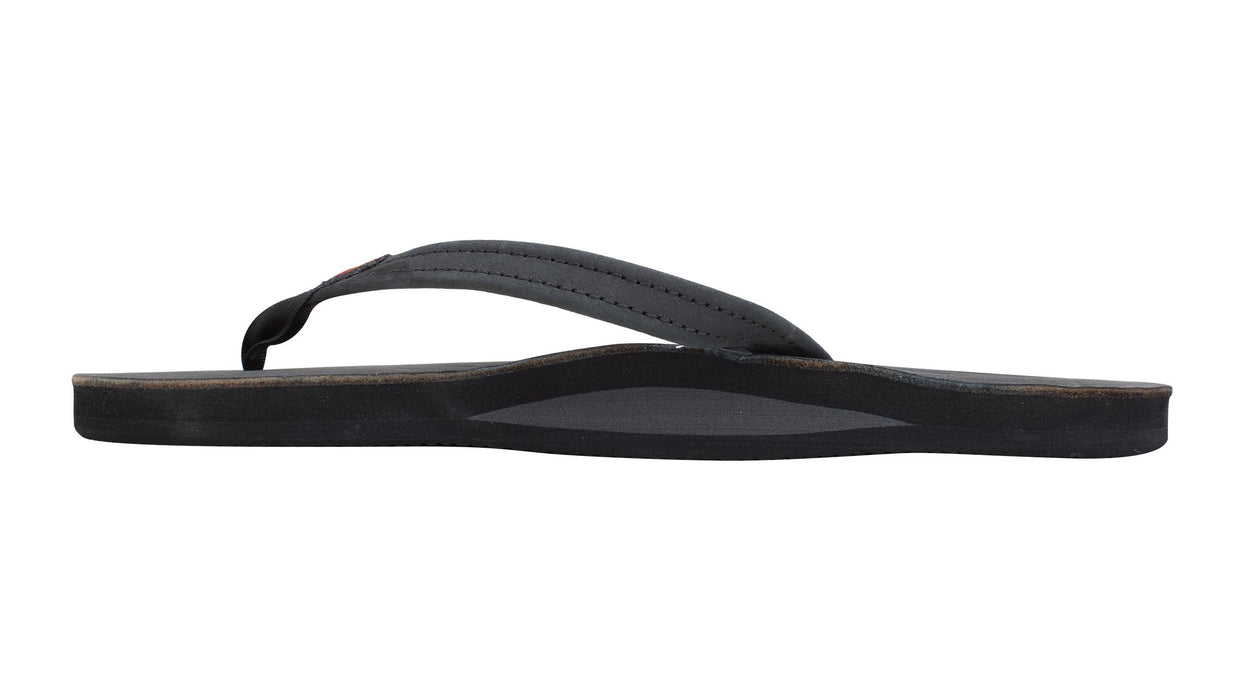 Rainbow W's Single Layer Leather Narrow Sandal-Premier Black