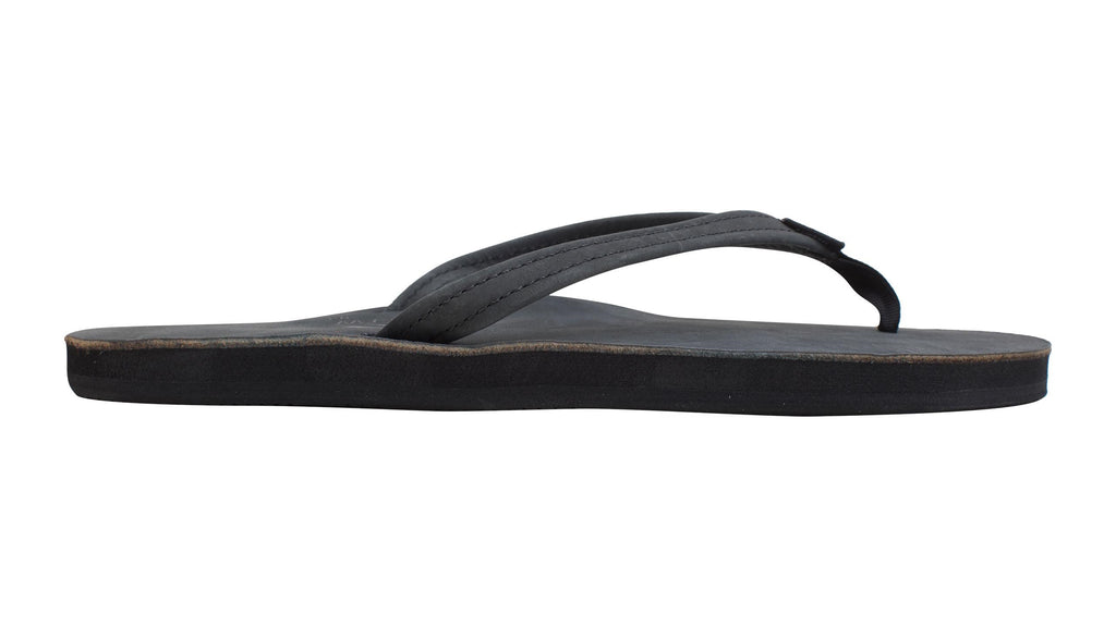 Rainbow W's Single Layer Leather Narrow Sandal-Premier Black