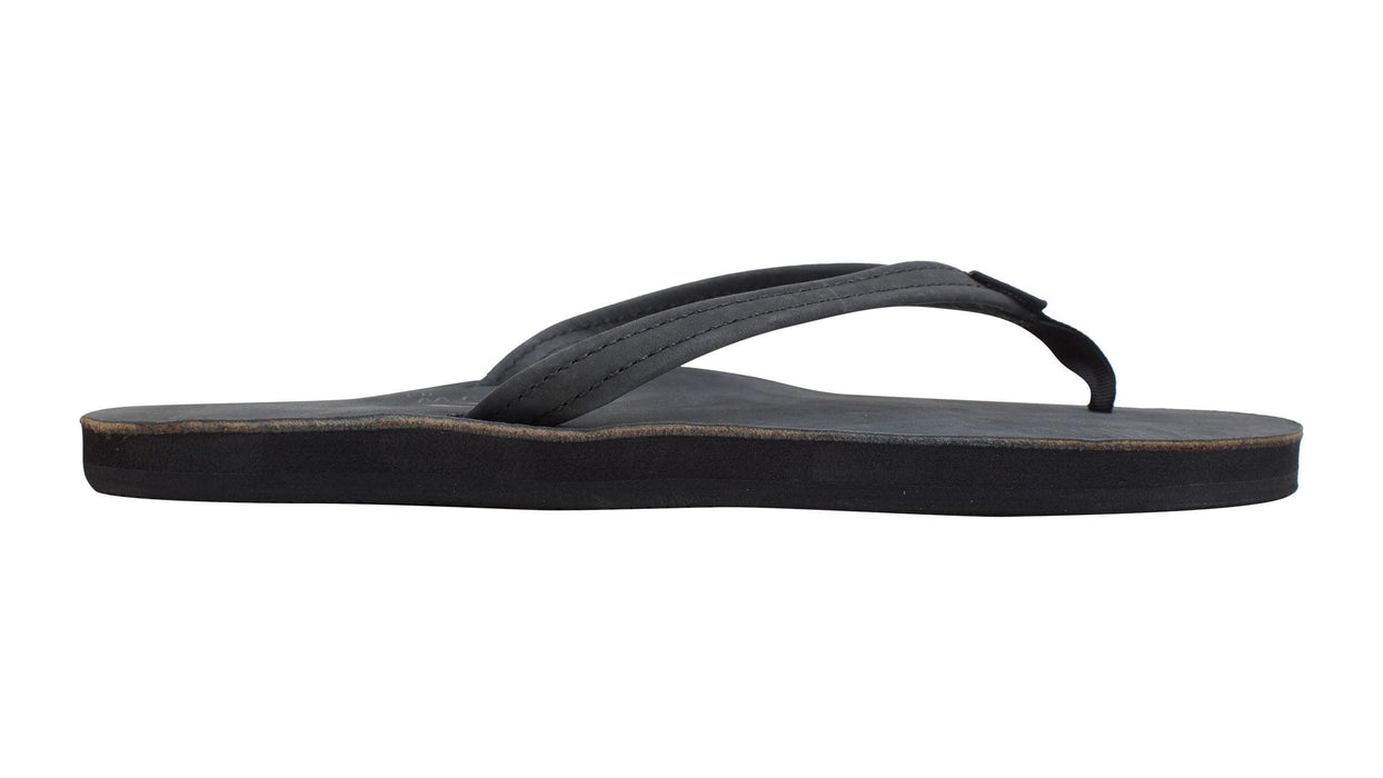 Rainbow W's Single Layer Leather Narrow Sandal-Premier Black