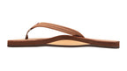 Rainbow W's Single Layer Leather Narrow Sandal-Redwood