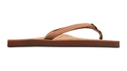Rainbow W's Single Layer Leather Narrow Sandal-Redwood