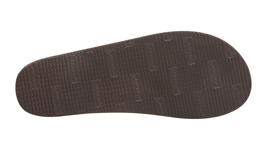 Rainbow W's Single Layer Leather Narrow Sandal-Redwood
