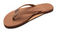 Rainbow W's Single Layer Leather Narrow Sandal-Redwood