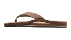 Rainbow M's Double Layer Leather Sandal-Dark Brown