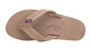 Rainbow Double Layer Leather Sandal-Dark Brown