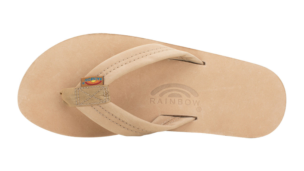 Rainbow M's Double Layer Leather Sandal-Sierra Brown