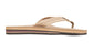 Rainbow Double Layer Leather Sandal-Sierra Brown