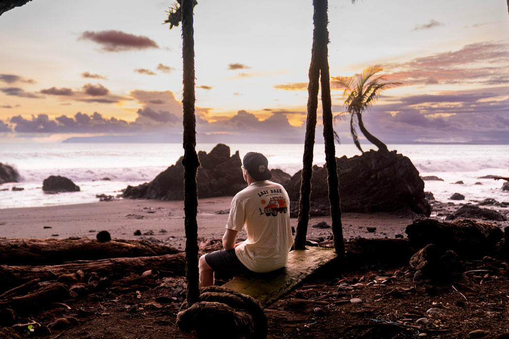 REAL Lazy Daze Tee-Ivory