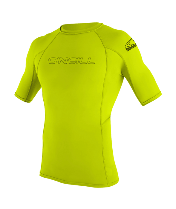 O'Neill Youth Basic Skins 50+ S/S Rashguard-Lime