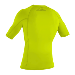 O'Neill Youth Basic Skins 50+ S/S Rashguard-Lime