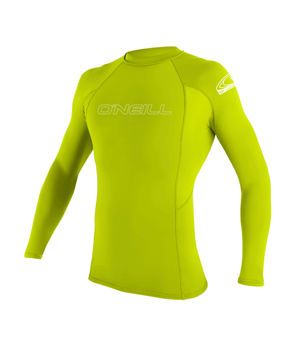 O'Neill Youth Basic Skins 50+ L/S Rashguard-Lime