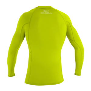 O'Neill Youth Basic Skins 50+ L/S Rashguard-Lime