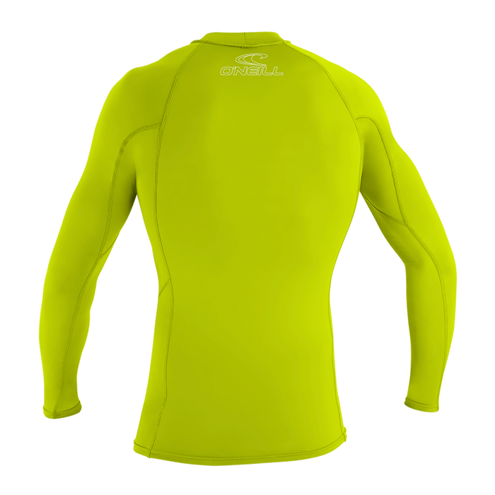 O'Neill Youth Basic Skins 50+ L/S Rashguard-Lime