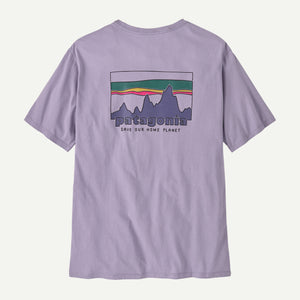 Patagonia 73 Skyline Organic Tee-Concrete Purple