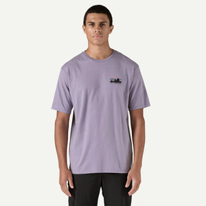 Patagonia 73 Skyline Organic Tee-Concrete Purple