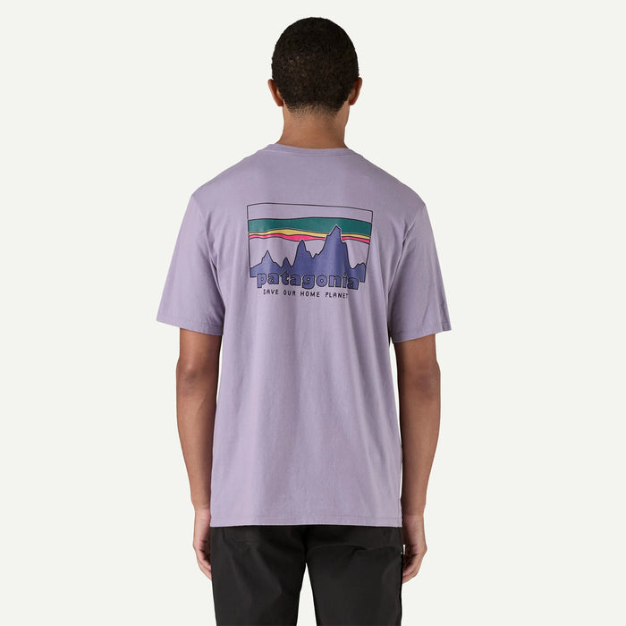 Patagonia 73 Skyline Organic Tee-Concrete Purple