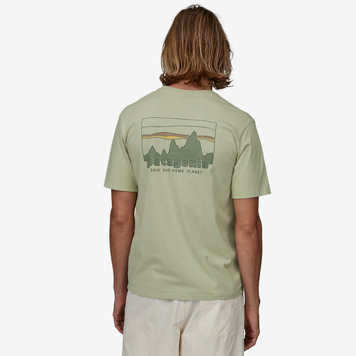 Patagonia 73 Skyline Organic Tee-Salvia Green