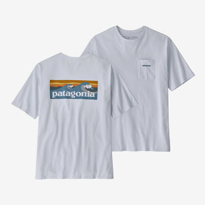 Patagonia Boardshort Logo Pocket Responsibili-Tee-White