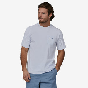Patagonia Boardshort Logo Pocket Responsibili-Tee-White