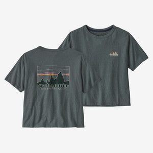 Patagonia W's '73 Skyline Easy Cut Responsibili-Tee-Nouveau Green