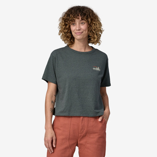 Patagonia W's '73 Skyline Easy Cut Responsibili-Tee-Nouveau Green